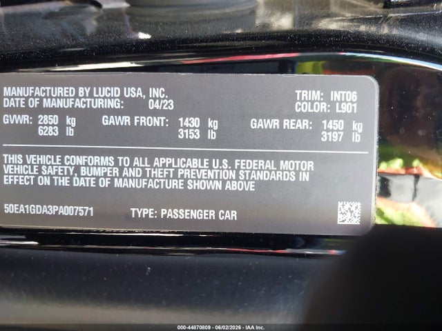 Lucid Air Grand Touring Performance 2023 50EA1GDA3PA007571 Image 9