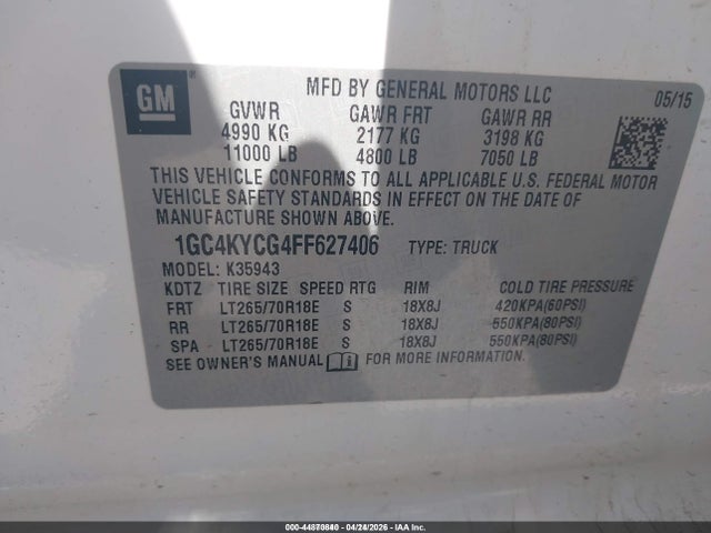 Chevrolet Silverado 3500hd Wt 2015 1GC4KYCG4FF627406 Image 9