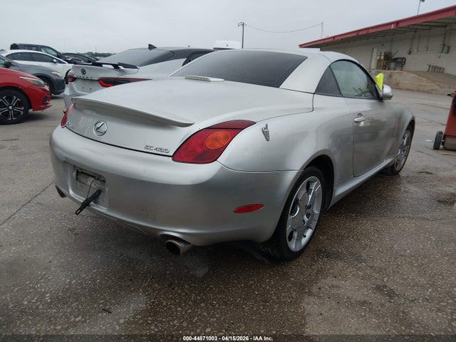 2004 Lexus Sc 430 მანქანა იყიდება აუქციონზე, vin: JTHFN48Y340055589, აუქციონის ნომერი: 44871003