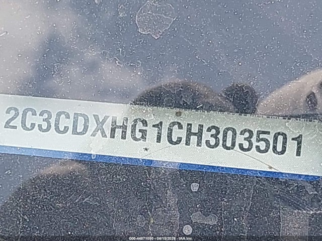 Aukcja sprzedaży 2012 Dodge Charger Sxt, vin: 2C3CDXHG1CH303501, numer aukcji: 44871050