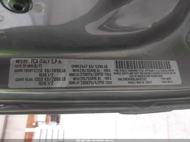 2018 RAM PROMASTER CITY ZFBERFAB6J6H82517 Photo 8