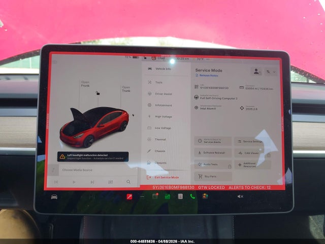Aukcja sprzedaży 2021 Tesla Model 3 Long Range Dual Motor All-wheel Drive, vin: 5YJ3E1EB0MF988130, numer aukcji: 44871436