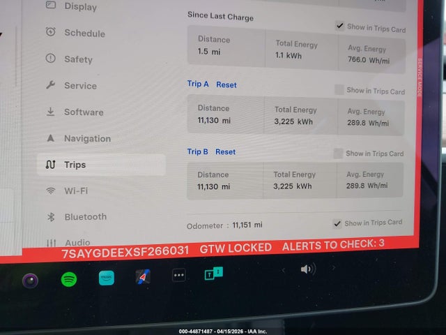 7SAYGDEEXSF266031 Tesla Model Y Long Range Dual Motor All-wheel Drive