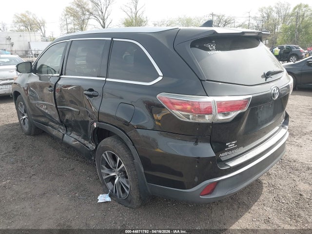 Aukcja sprzedaży 2016 Toyota Highlander Xle V6, vin: 5TDJKRFH0GS288495, numer aukcji: 44871792