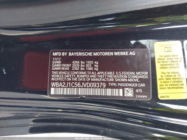 Продаж на аукціоні авто 2018 Bmw 230i, vin: WBA2J1C56JVD09379, номер лоту: 44871800