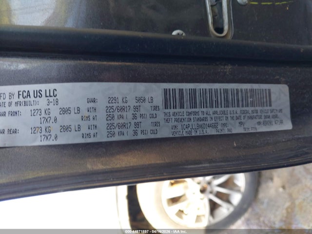 Продаж на аукціоні авто 2019 Jeep Cherokee Latitude Plus Fwd, vin: 1C4PJLLBXKD144662, номер лоту: 44871897