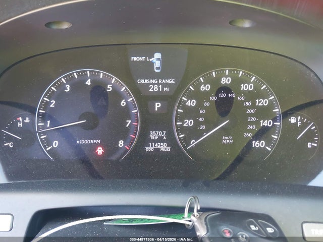 2008 Lexus Ls 460 L მანქანა იყიდება აუქციონზე, vin: JTHGL46F485030365, აუქციონის ნომერი: 44871906