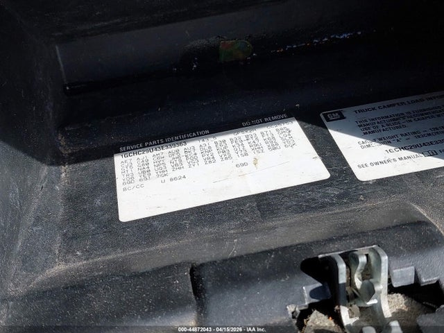 Aukcja sprzedaży 2003 Chevrolet Silverado 2500hd Ls, vin: 1GCHC29U43E339363, numer aukcji: 44872043