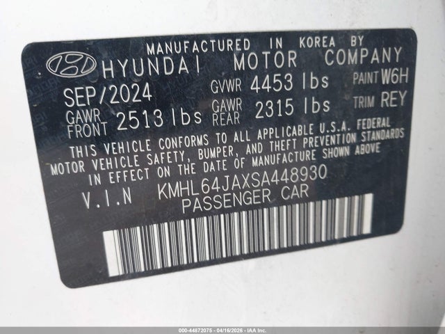 2025 HYUNDAI SONATA KMHL64JAXSA448930 Photo 8