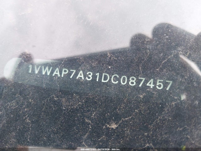 Продаж на аукціоні авто 2013 Volkswagen Passat S, vin: 1VWAP7A31DC087457, номер лоту: 44872183
