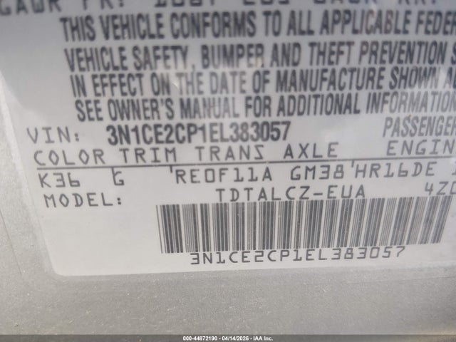 Nissan Versa Note S Plus 2014 3N1CE2CP1EL383057 Image 9