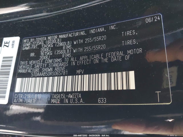 Toyota Grand Highlander Platinum 2024 5TDAAAB50RS065781 Image 9