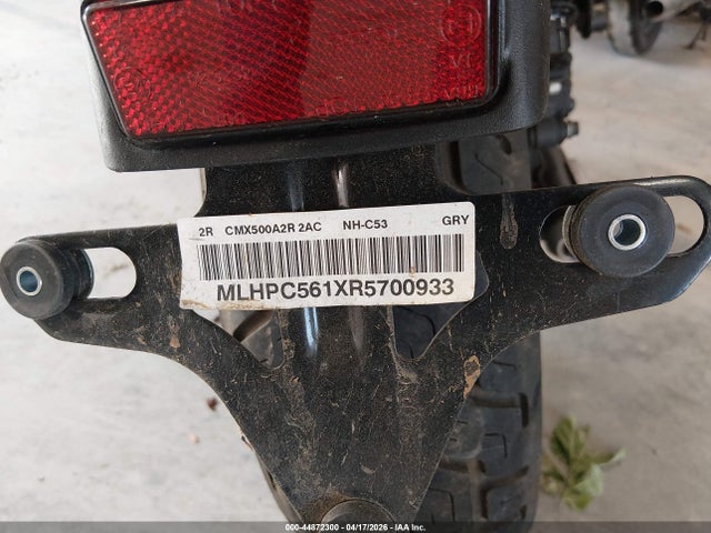 Aukcja sprzedaży 2024 Honda Cmx500 A2, vin: MLHPC561XR5700933, numer aukcji: 44872300
