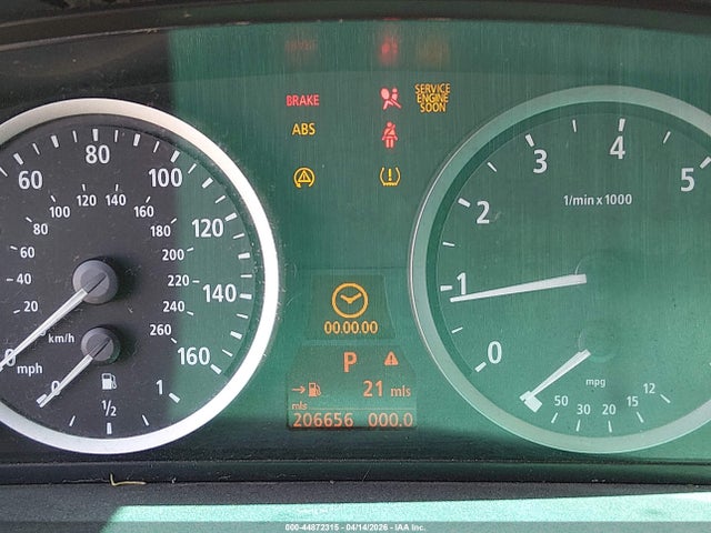 44872315 :رقم المزاد ، WBANE73567CM49874 vin ، 2007 Bmw 530i مزاد بيع