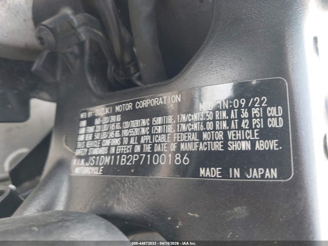 Suzuki GSX-R1000 2023 JS1DM11B2P7100186 Image 10