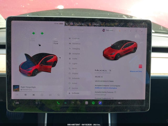 Aukcja sprzedaży 2018 Tesla Model 3 Long Range/mid Range, vin: 5YJ3E1EA9JF075689, numer aukcji: 44872547