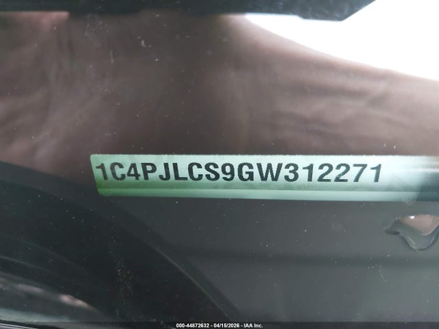 Продаж на аукціоні авто 2016 Jeep Cherokee Latitude, vin: 1C4PJLCS9GW312271, номер лоту: 44872632