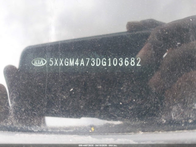 2013 Kia Optima Lx მანქანა იყიდება აუქციონზე, vin: 5XXGM4A73DG103682, აუქციონის ნომერი: 44872635