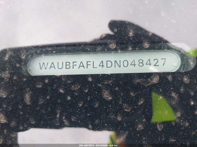 2013 Audi A4 2.0t Premium მანქანა იყიდება აუქციონზე, vin: WAUBFAFL4DN048427, აუქციონის ნომერი: 44872678