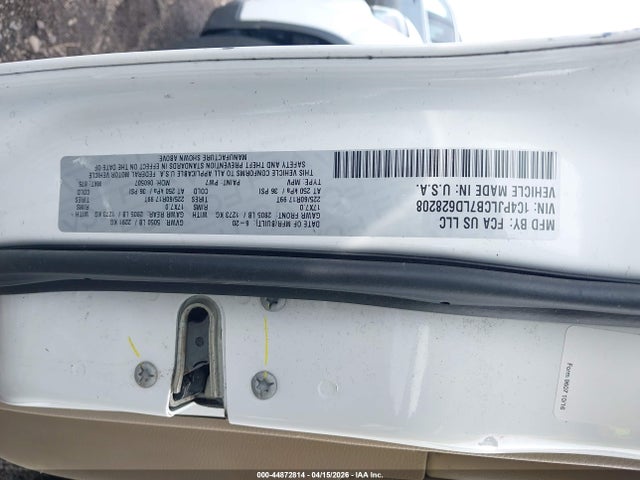Продаж на аукціоні авто 2020 Jeep Cherokee Latitude Fwd, vin: 1C4PJLCB7LD628208, номер лоту: 44872814
