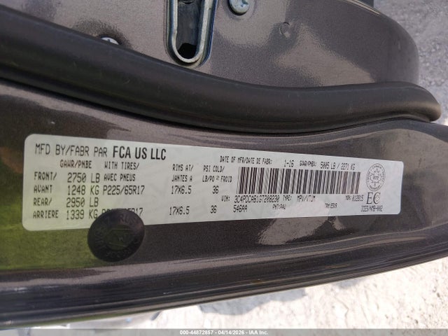 Продажа на аукционе авто 2016 Dodge Journey Cvp/se Plus, vin: 3C4PDCAB1GT208230, номер лота: 44872857