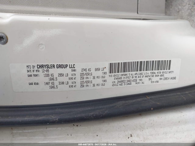 2010 CHRYSLER TOWN & COUNTRY 2A4RR5D13AR214558 Photo 8