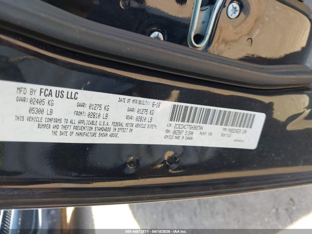 Aukcja sprzedaży 2016 Dodge Charger Road/track, vin: 2C3CDXCT7GH302704, numer aukcji: 44872871