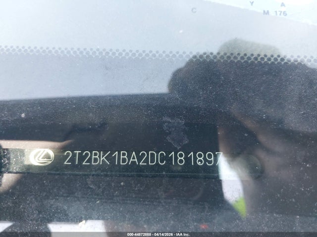 44872888 :رقم المزاد ، 2T2BK1BA2DC181897 vin ، 2013 Lexus Rx 350 مزاد بيع