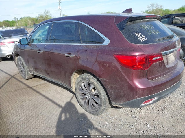 Продажа на аукционе авто 2016 Acura Mdx Technology   Acurawatch Plus Packages/technology Package, vin: 5FRYD4H44GB026892, номер лота: 44872932