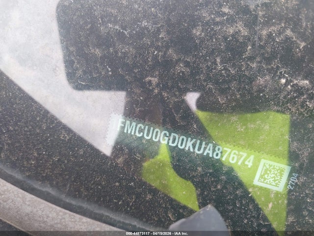 44873117 :رقم المزاد ، 1FMCU0GD0KUA87674 vin ، 2019 Ford Escape Se مزاد بيع