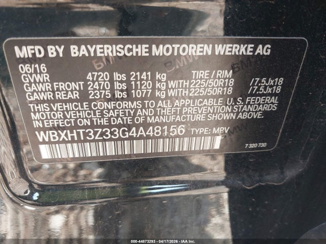 BMW X1 Xdrive28i 2016 WBXHT3Z33G4A48156 Image 9