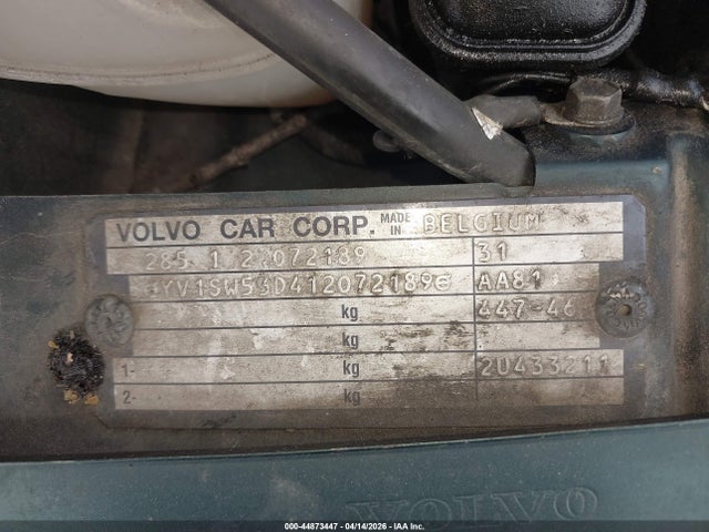 Aukcja sprzedaży 2001 Volvo V70 T5, vin: YV1SW53D412072189, numer aukcji: 44873447