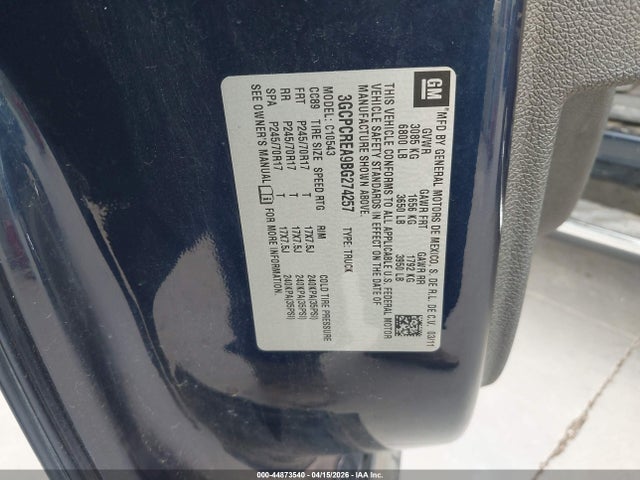 Продажа на аукционе авто 2011 Chevrolet Silverado 1500 Ls, vin: 3GCPCREA9BG274257, номер лота: 44873540