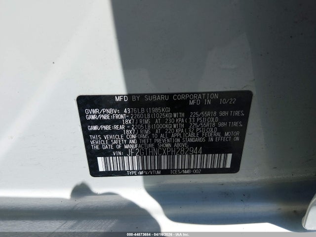 Продаж на аукціоні авто 2023 Subaru Crosstrek Limited, vin: JF2GTHNCXPH282944, номер лоту: 44873684
