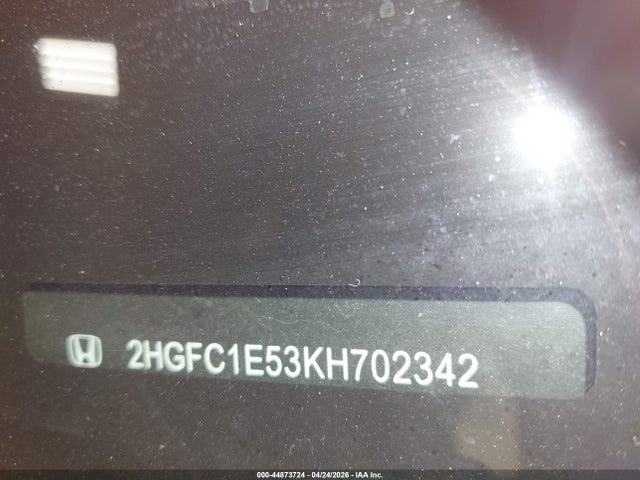 44873724 :رقم المزاد ، 2HGFC1E53KH702342 vin ، 2019 Honda Civic Si مزاد بيع
