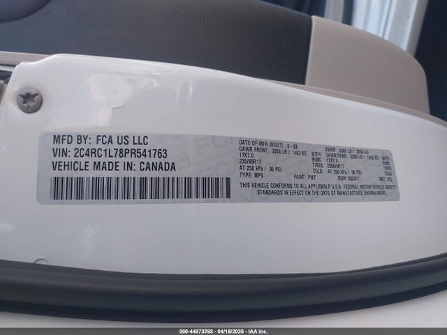 2023 CHRYSLER PACIFICA HYBRID 2C4RC1L78PR541763 Photo 8