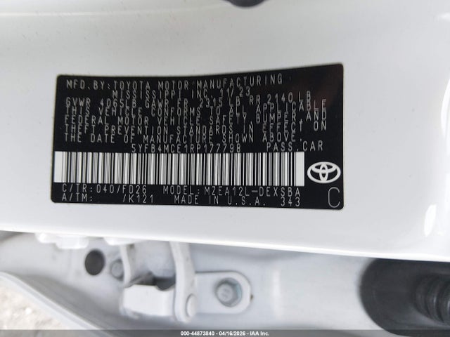 Toyota Corolla Nightshade Edition 2024 5YFB4MCE1RP177798 Image 9