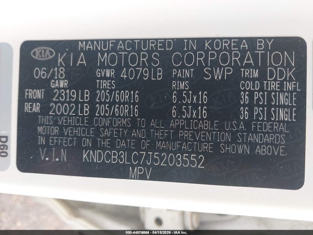 2018 KIA NIRO KNDCB3LC7J5203552 Photo 8