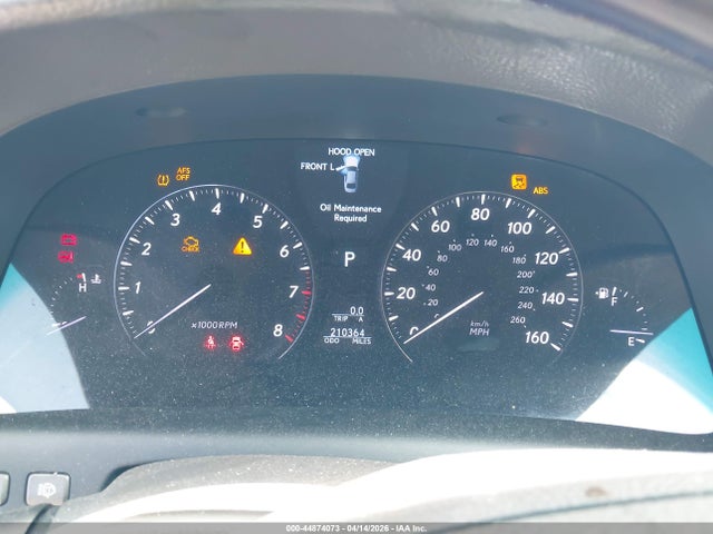 44874073 :رقم المزاد ، JTHBL46F575041884 vin ، 2007 Lexus Ls 460 مزاد بيع