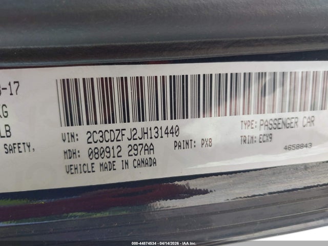 Dodge Challenger 392 Hemi Scat Pack Shaker 2018 2C3CDZFJ2JH131440 Image 9