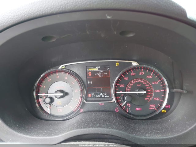 Продаж на аукціоні авто 2017 Subaru Wrx Premium, vin: JF1VA1E67H9836486, номер лоту: 44874687