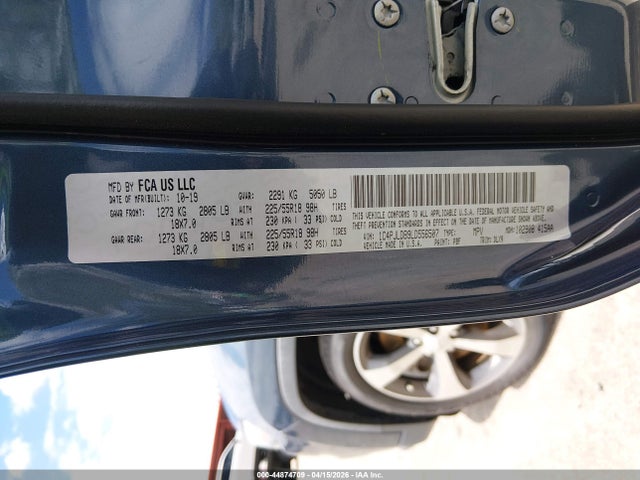 Продаж на аукціоні авто 2020 Jeep Cherokee Limited Fwd, vin: 1C4PJLDB9LD556507, номер лоту: 44874709