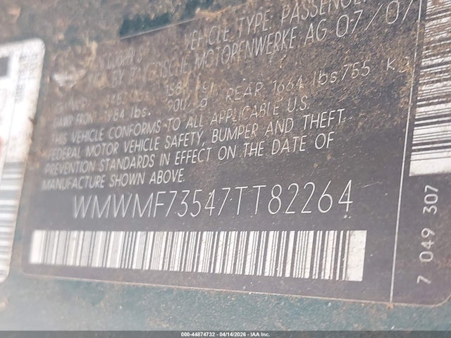 2007 MINI COOPER S WMWMF73547TT82264 Photo 8