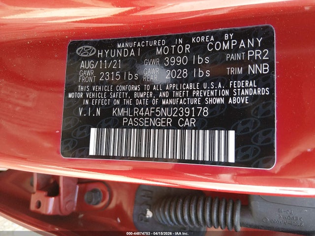 KMHLR4AF5NU239178 Hyundai Elantra N Line