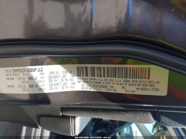 1C4PJMCS9FW538699 Jeep Cherokee Latitude