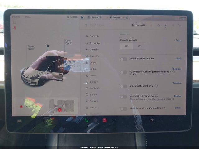 44874943 :رقم المزاد ، 5YJ3E1EA9MF923493 vin ، 2021 Tesla Model 3 Standard Range Plus Rear-wheel Drive مزاد بيع