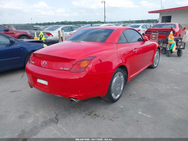 Продажа на аукционе авто 2004 Lexus Sc 430, vin: JTHFN48Y740051349, номер лота: 44875080