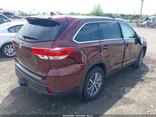 Продажа на аукционе авто 2019 Toyota Highlander Xle, vin: 5TDJZRFH6KS725923, номер лота: 44875094