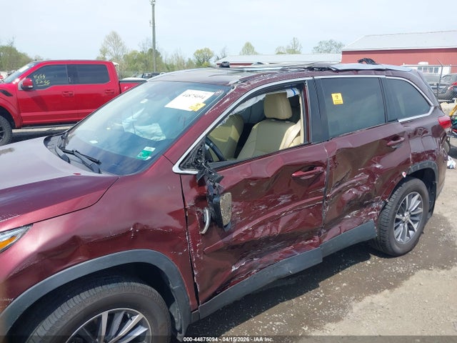 Продажа на аукционе авто 2019 Toyota Highlander Xle, vin: 5TDJZRFH6KS725923, номер лота: 44875094