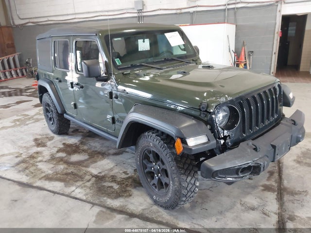 Aukcja sprzedaży 2021 Jeep Wrangler Unlimited Willys 4x4, vin: 1C4HJXDG4MW579996, numer aukcji: 44875107